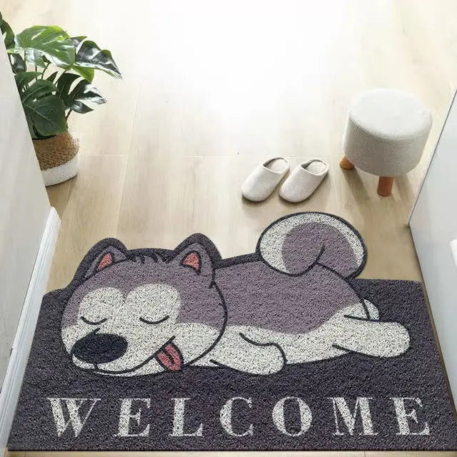 Cartoon Sand Scraping Dust Door Entrance