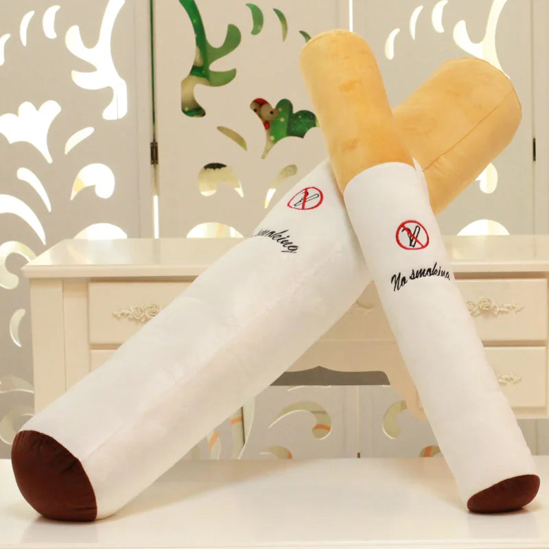 Smoking Cylindrical Sleeping Cushion Cigarette Pillow Plush