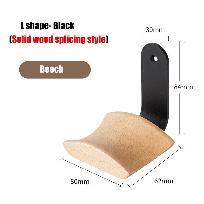 Pure Wood Walnut Headphone Stand