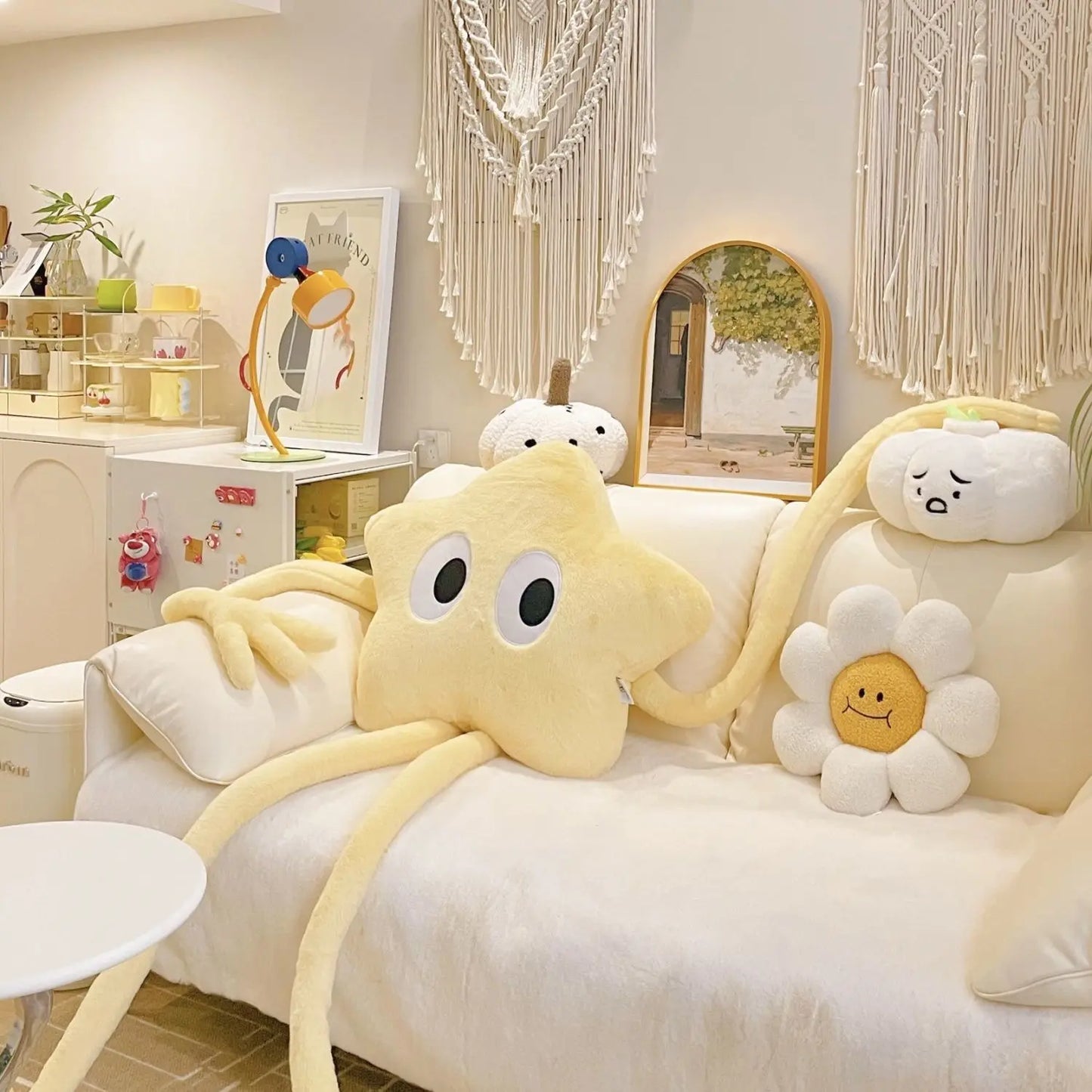 Cushion Black Coal Ball Doll Sofa