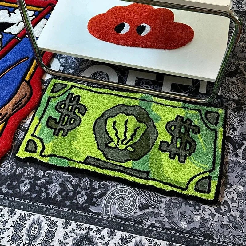 Waterproof Cartoon Money Rugs