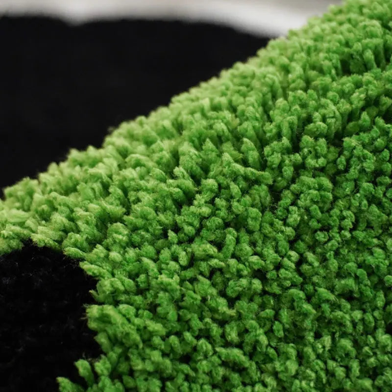 Cartoon Black Briquettes Carpet