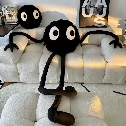 Cushion Black Coal Ball Doll Sofa