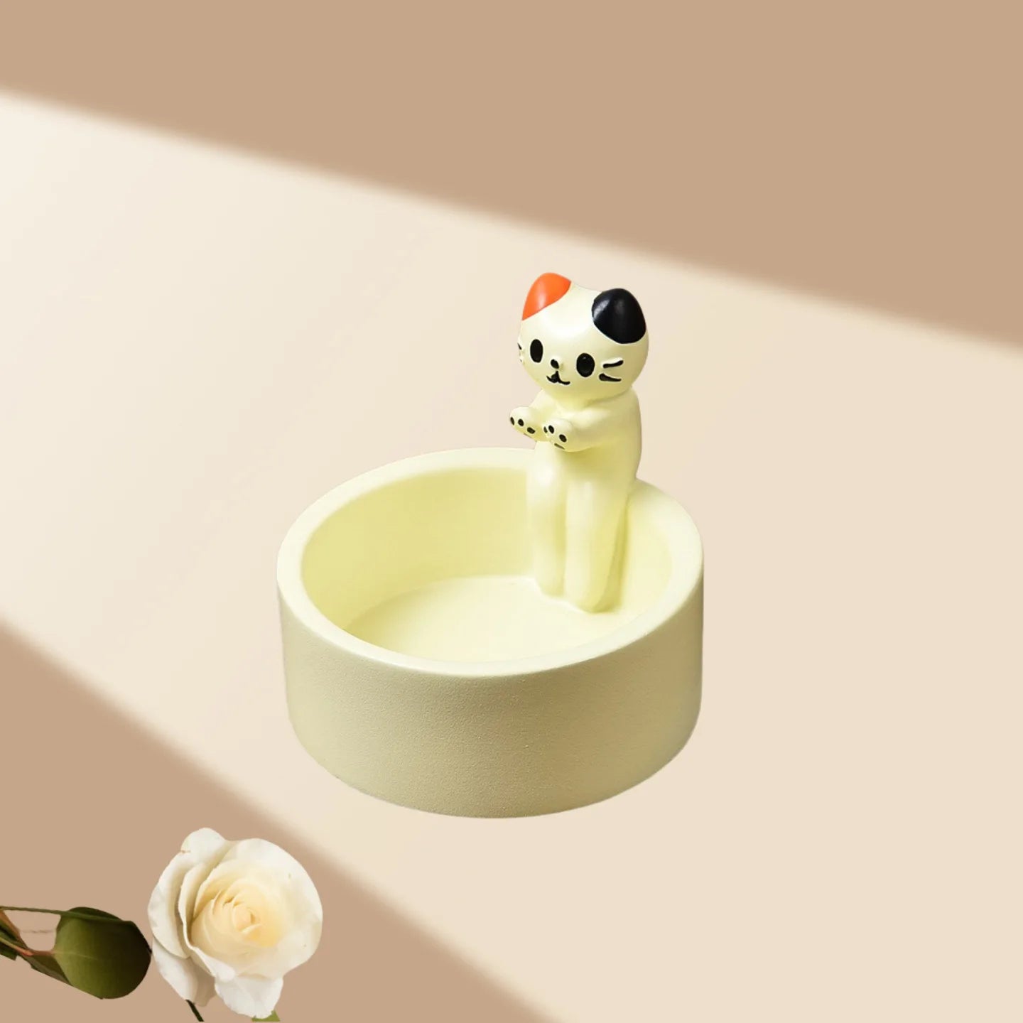 Cartoon Cat Candle Holder