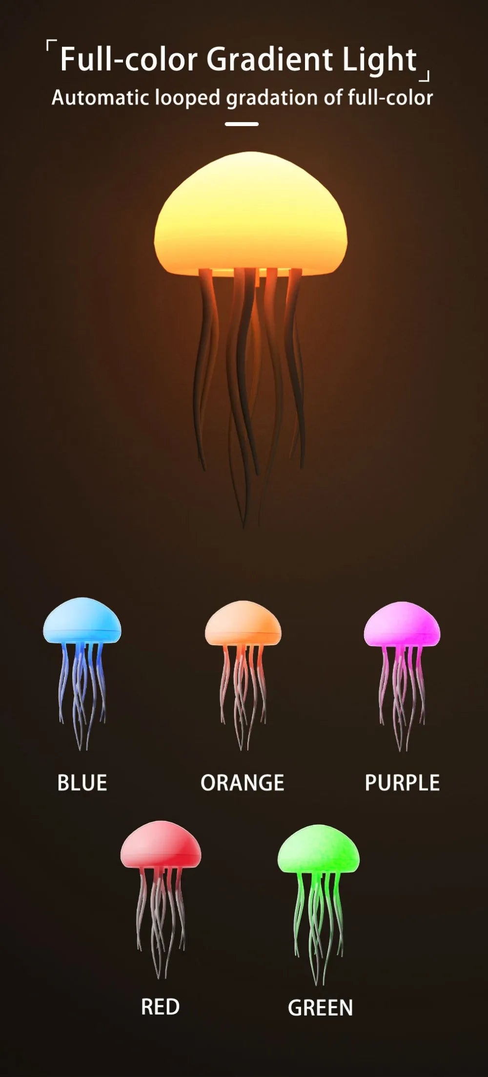 Levitation Jellyfish LED Lamp