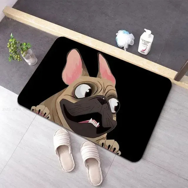 French Bulldogs Entrance Doormat Home