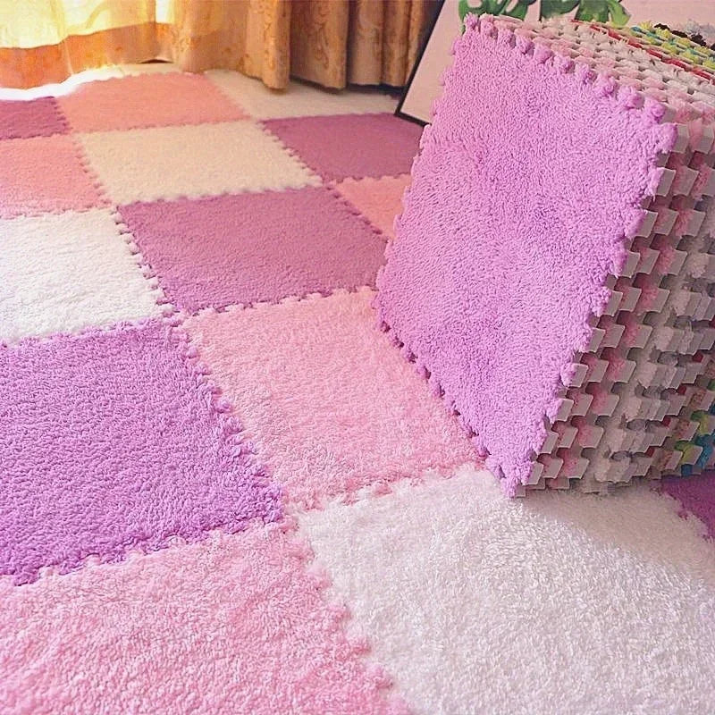 30x30cm Plush Puzzle Foam Floor Mat