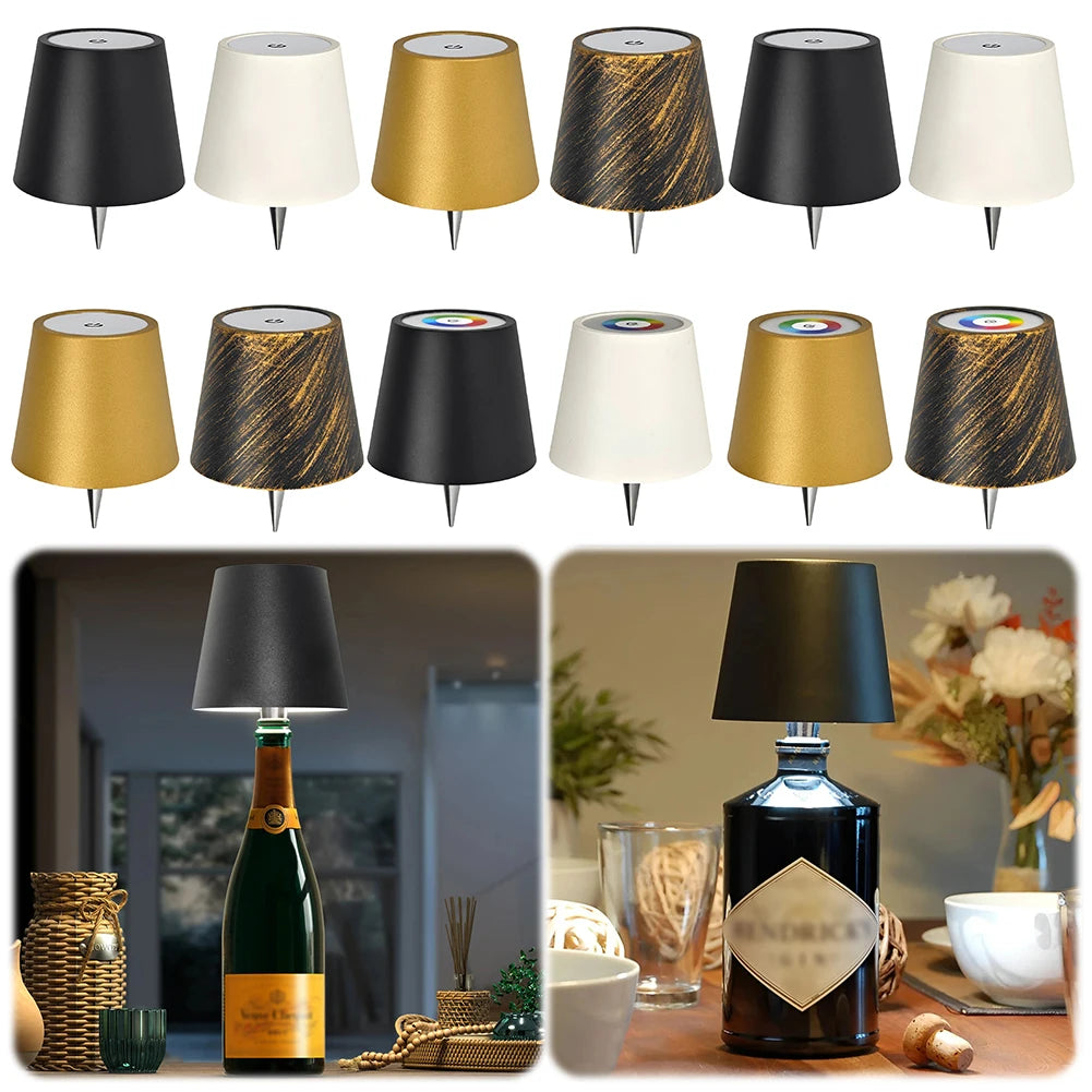 Metal Dimmable Bottle Lamp