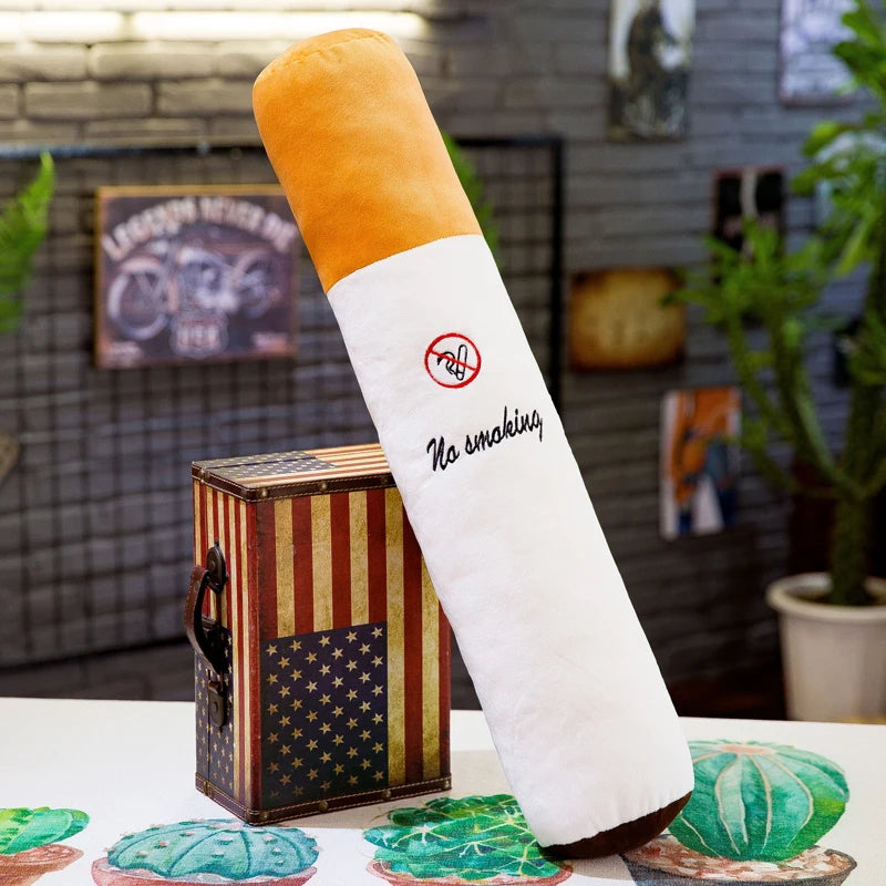 Smoking Cylindrical Sleeping Cushion Cigarette Pillow Plush