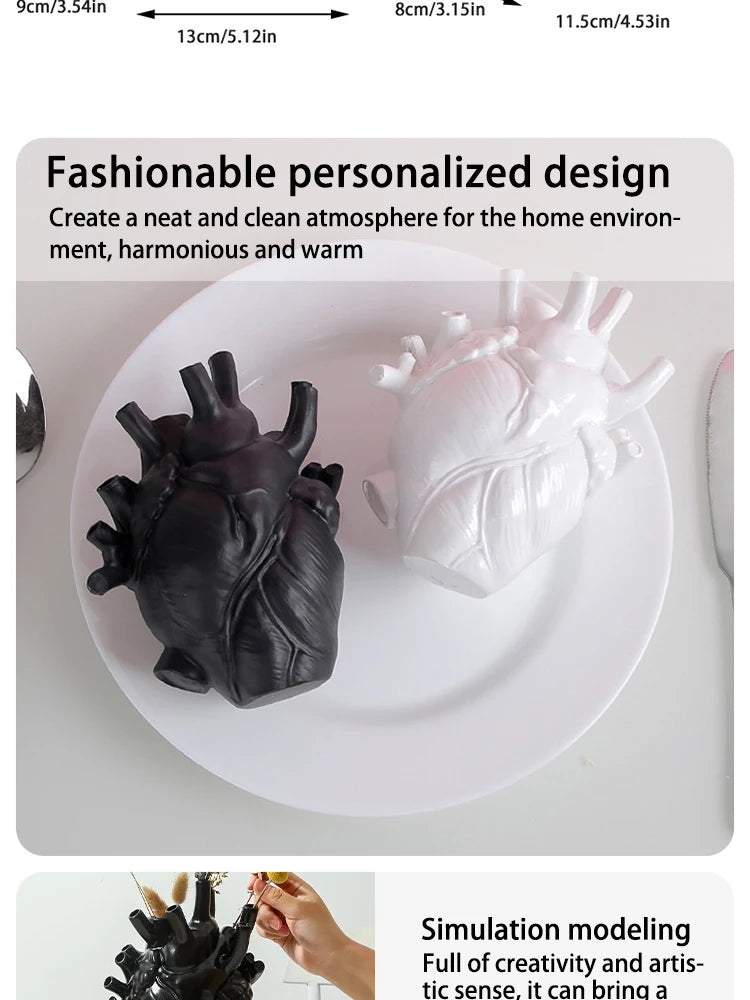Heart Vase Personalised Sculpture