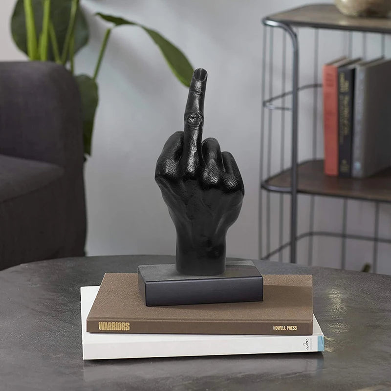 Resin Ornaments Of Middle Finger Statue