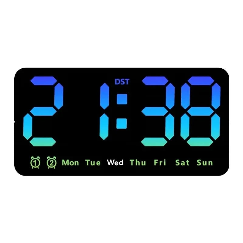 Voice Control Large Digital Wall Clock