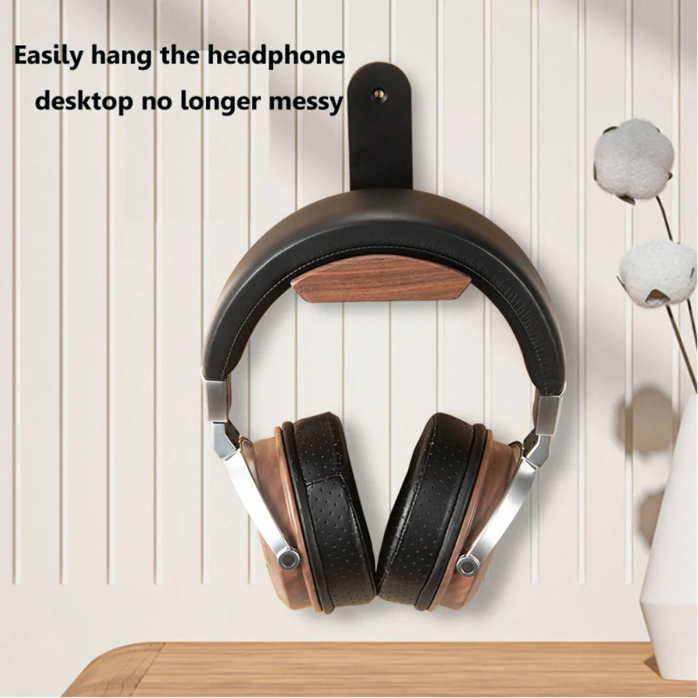 Pure Wood Walnut Headphone Stand