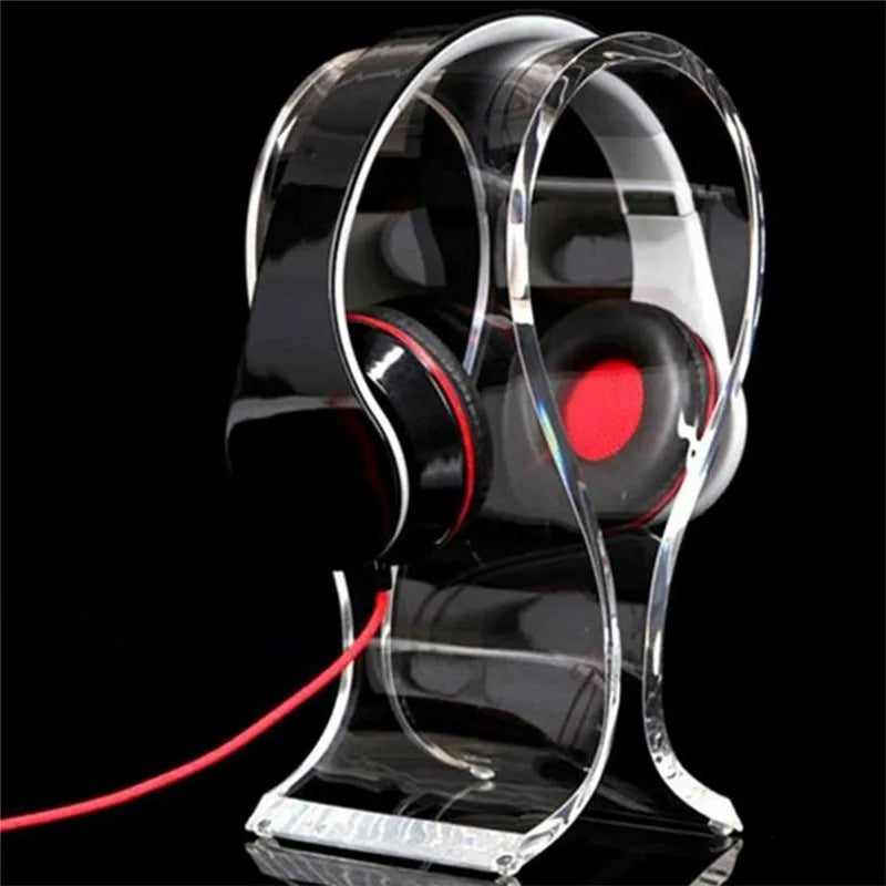 3mm Universal Acrylic Headphone Headset Earphone Stand Holder