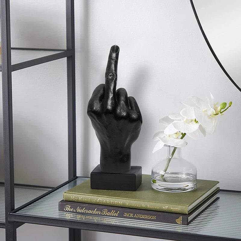 Resin Ornaments Of Middle Finger Statue
