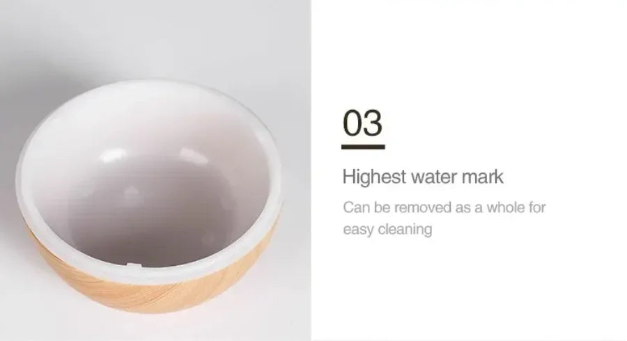 Mini Home Wood Grain Air Humidifier