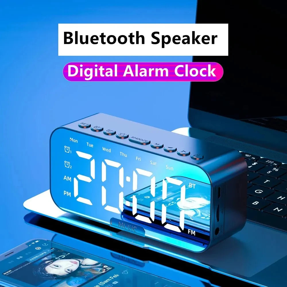 LED Digital Alarm Clock with Bluetooth