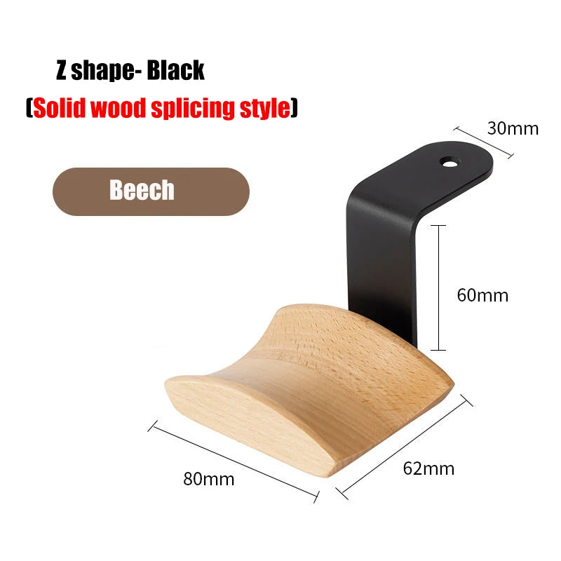 Pure Wood Walnut Headphone Stand